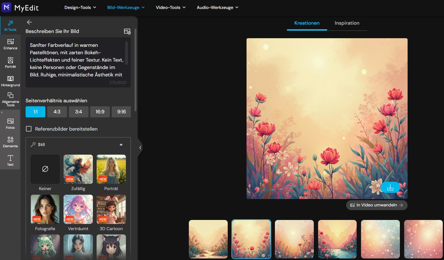 MyEdit - Geburtsgrüße gestalten